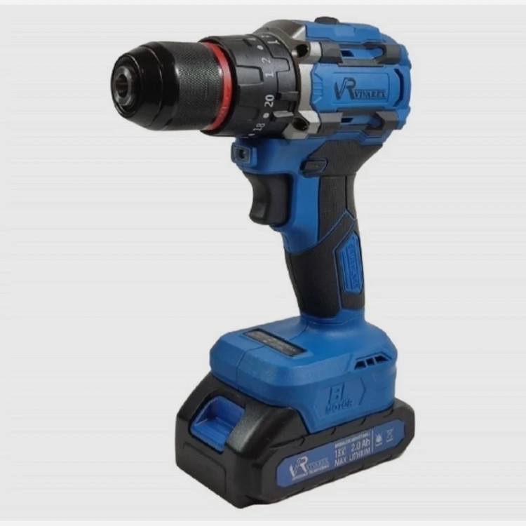 دریل شارژی چکشی براشلس ویوارکس 18 ولت مدل VR1810V-1BL