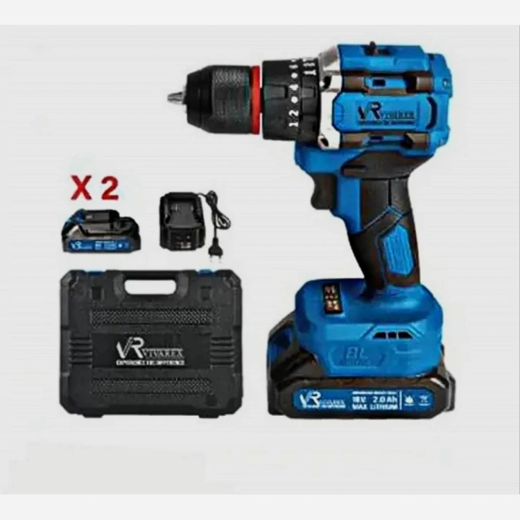 دریل شارژی چکشی براشلس ویوارکس 18 ولت مدل VR1810V-1BL