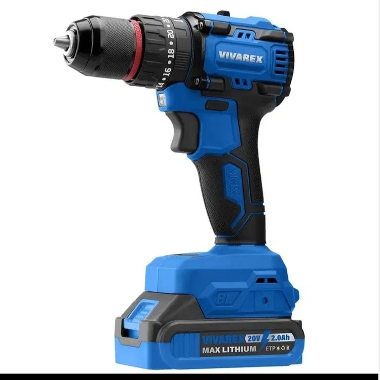 دریل شارژی20 ولت براشلس ویوارکس مدل VR2010V-IBL