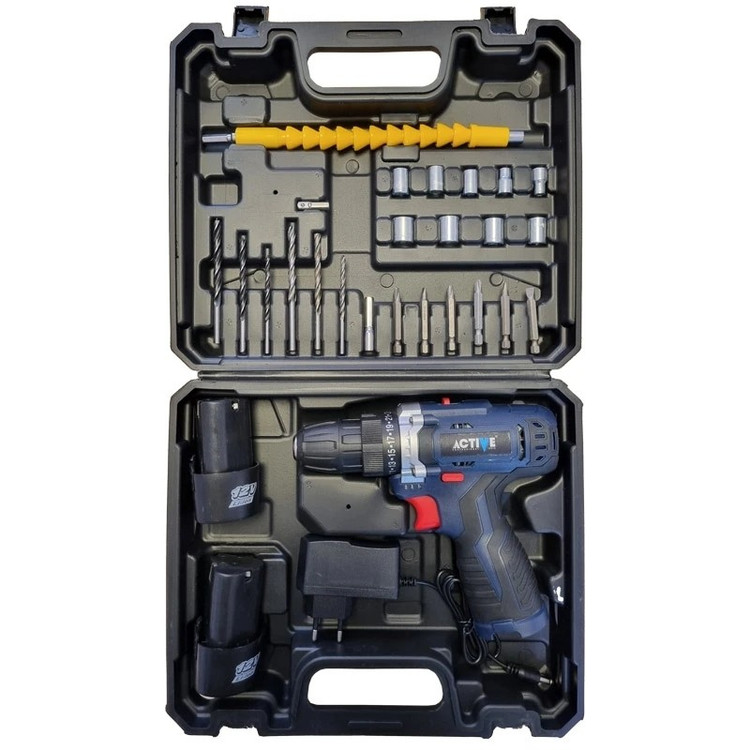 دریل شارژی اکتیو مدل AC-2812BM مجموعه 27 عددی