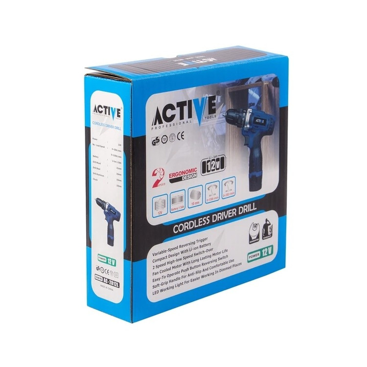 دریل شارژی 12 ولت اکتیو تولز مدل AC-2812L